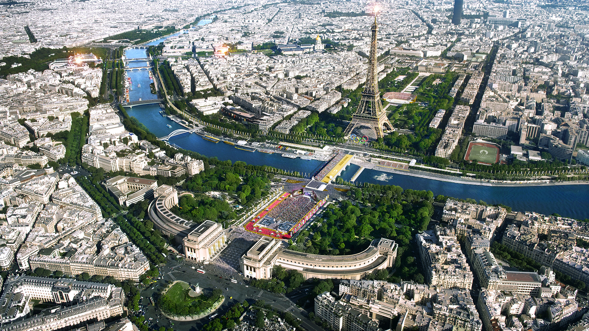 Paris 2024 concept : sound stewardship supporting spectacular games