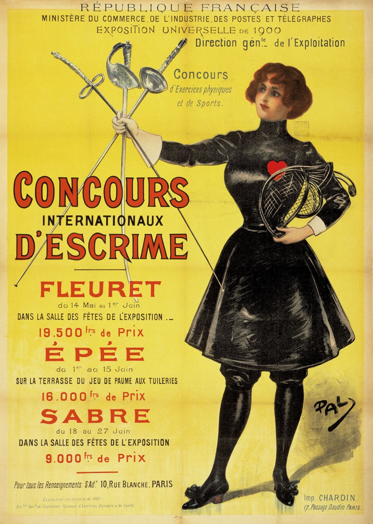 Affiche des Jeux de Paris 1900