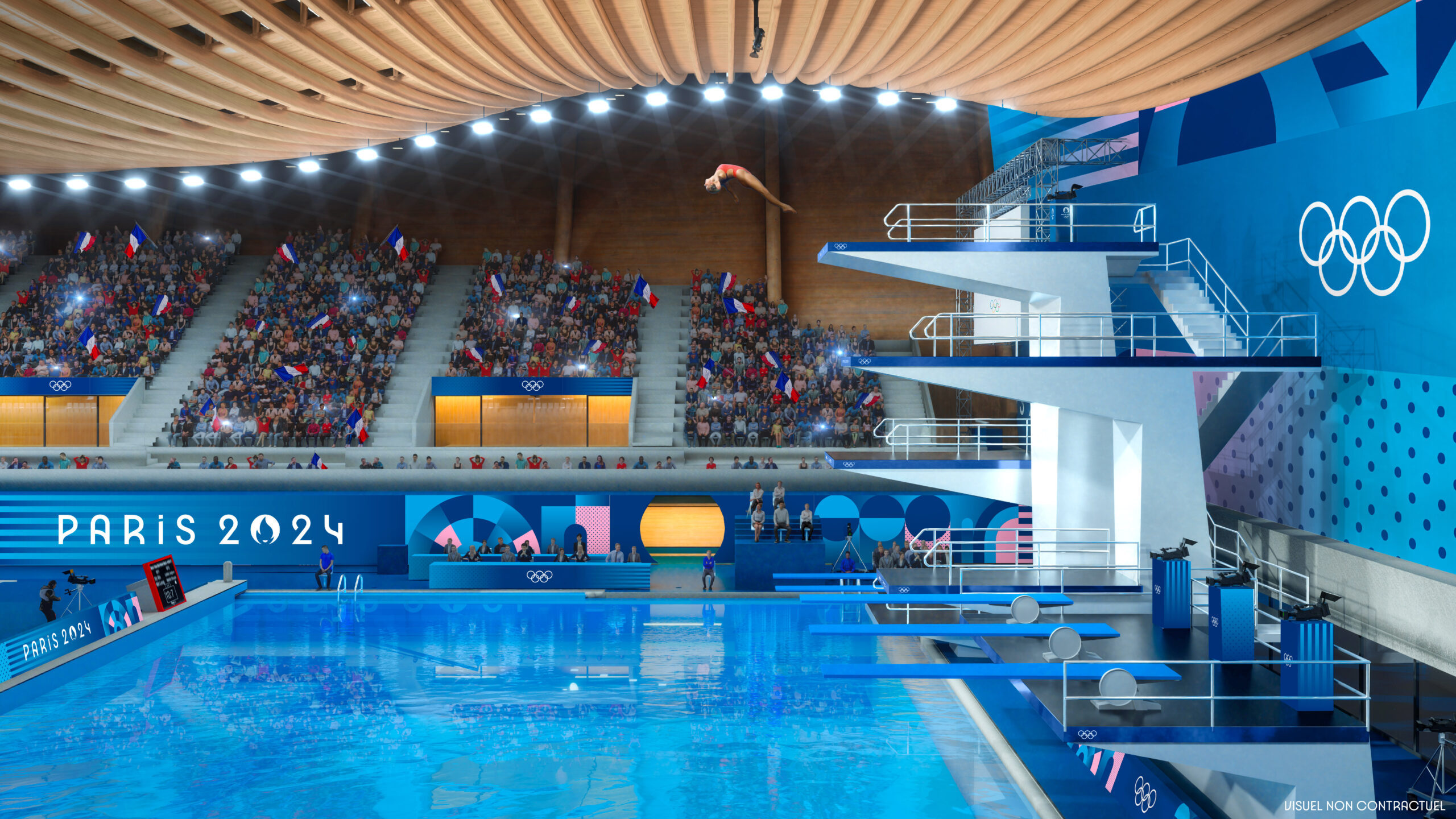 Paris 2024 : le centre aquatique olympique à Saint-Denis se rêve