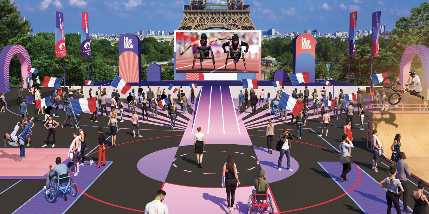 Live des Jeux at the Trocadéro