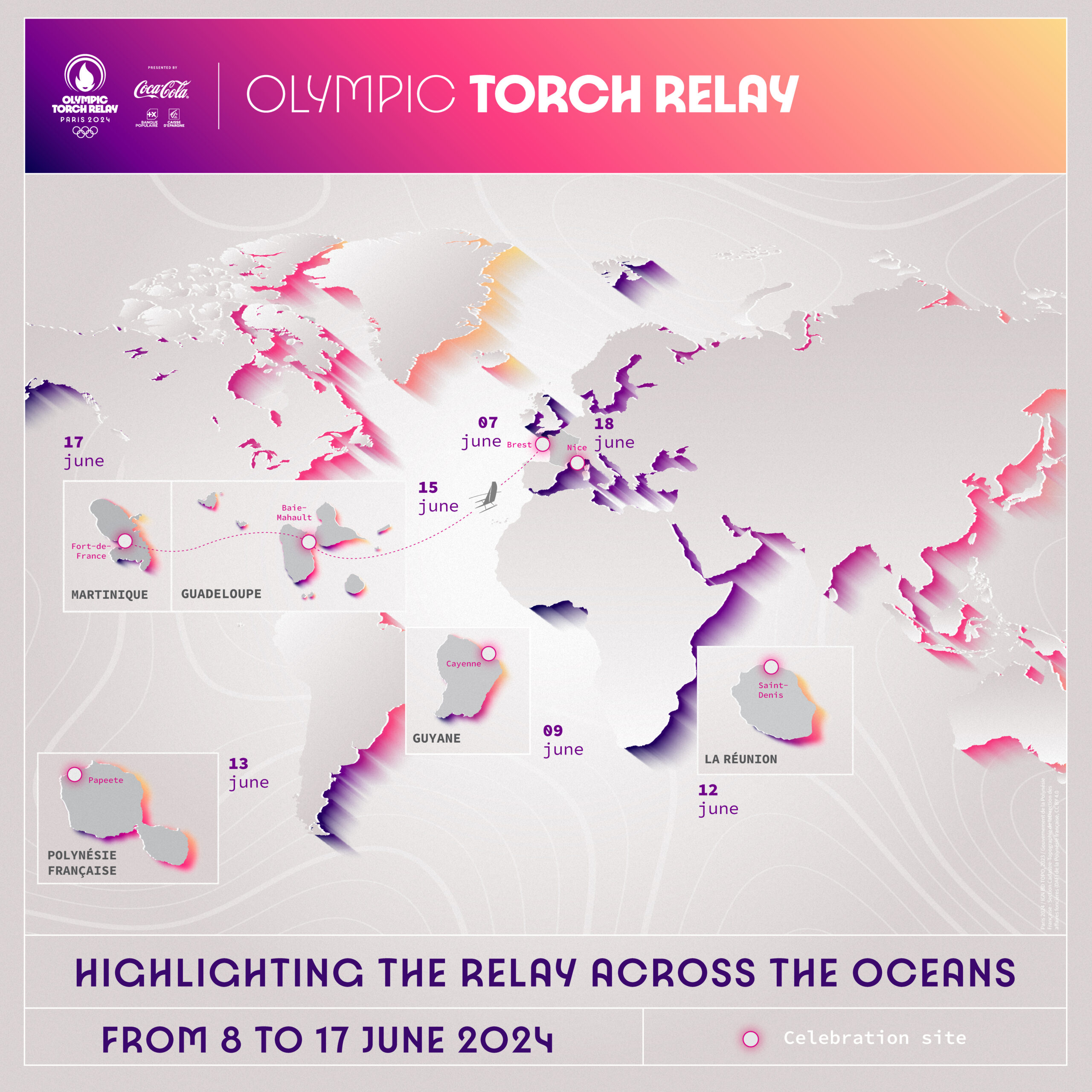 Paris 2024 - Olympic Torch Relay route