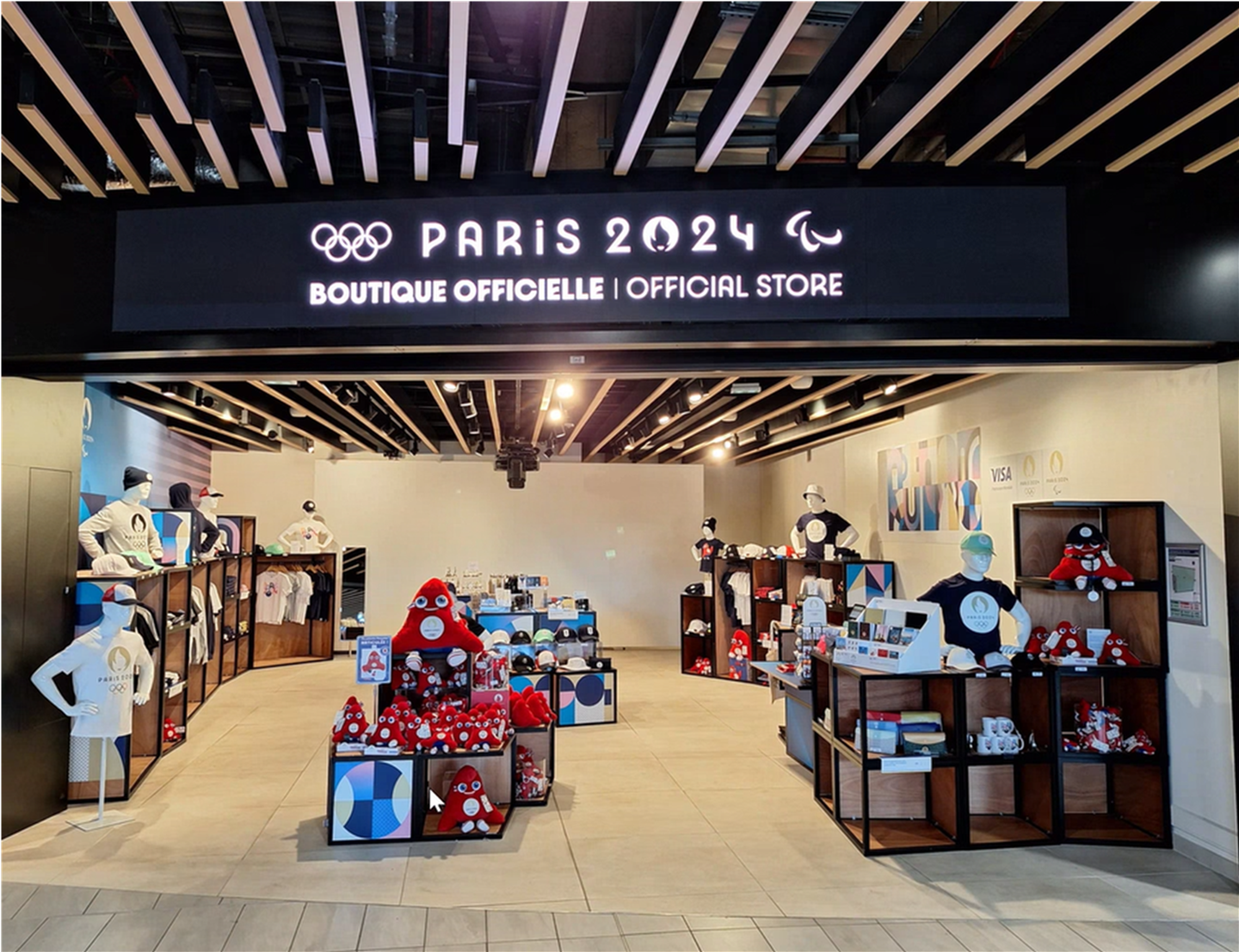 PARIS 2024 Pochette JO Collection Officielle Jeux Olympiques Bleu