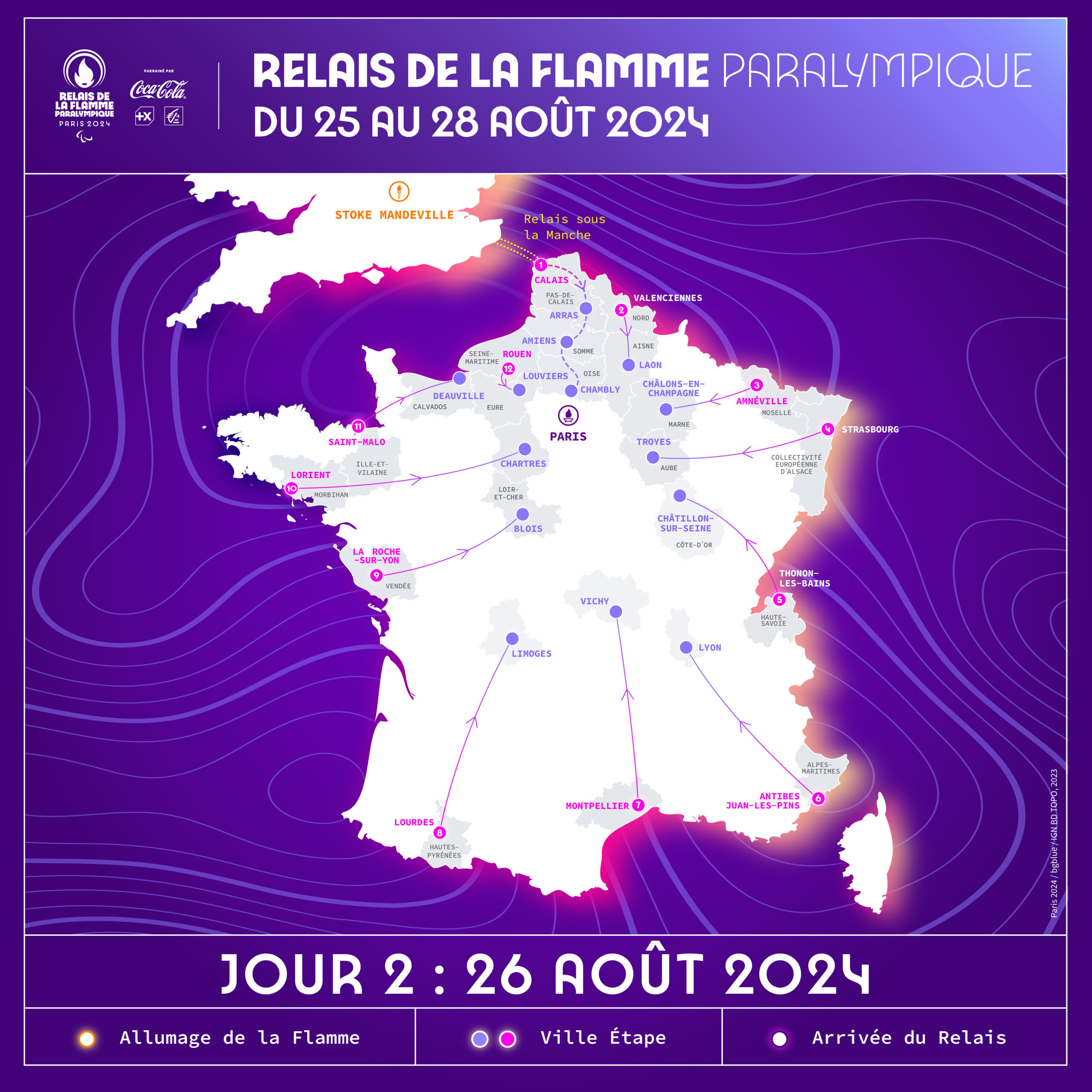 Pin's Officiel Paris 2024 - Flamme Olympique